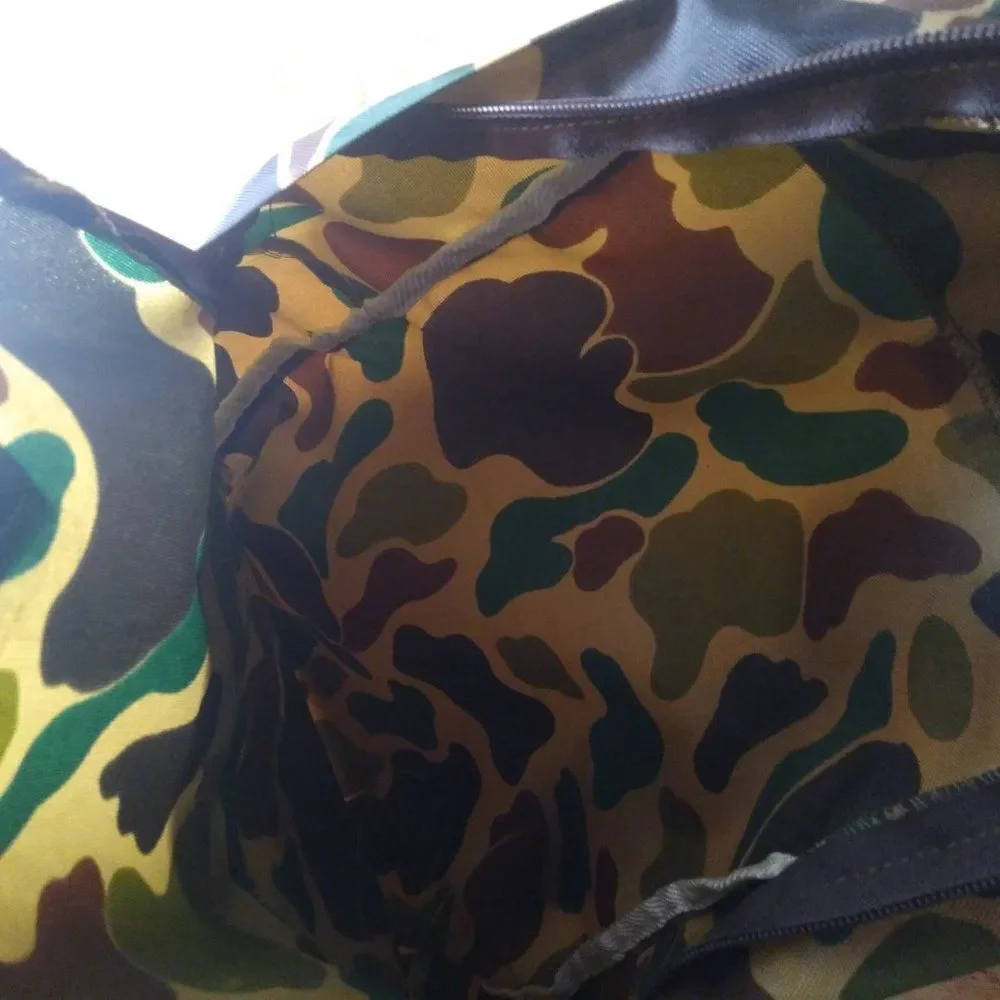 Vintage Stansport Camouflage Camo Bravo Day Pack Backpack